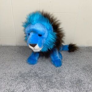 Blue Plush Lion Toy